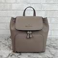 Kate Spade Bags | Kate Spade Darcy Flap Backpack | Color: Gold/Gray | Size: 9.6"H X 6.7"W X 5.2"D