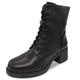 Black Ankle Boots Women - Black Heeled Boots Womens, Ankle Boots for Women with Heel, Black Ankle Womens Boots, Ladies Black Ankle Boots, Chunky Heeled Boots, Ladies Ankle Boots - BlackPU Size 4