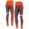 Women's KIYA TOMLIN Brown/Orange Cleveland Browns Colorblock Tri-Blend Leggings