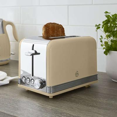 2 Slice Retro Cream Toaster