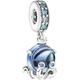 Charm "Oktopus Murano-Glas 791694C01", 925er Silber