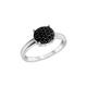 Celesta Silber Ring 925/- Sterling Silber Zirkonia Schwarz Glänzend (Größe: 056 (17,8))