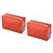 2Pcs Travel Makeup Bag PU Toiletry Cosmetic Organizer Pouch w Zipper Orange