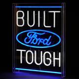 Licensed Ford Built Tough Acrylic LED Wall Decor Sign - 16" x 20" - 16" x 20"