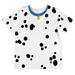 Halloween Toddler Boys Dog Dalmatian Costume Blue Collar All Over Costume T Shirt