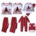 Hirigin Family Christmas Pjs Matching Sets for Women Men Christmas Tree Print Pajamas Sets Holiday Cotton Pjs Xmas Jammies