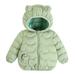ZMHEGW Toddler Cute Jacket Kids Child Baby Boys Girls Cartoon Long Sleeve Winter Coats Cute Animals Hooded Outer Outwear Outfits Clothes Warm Outwear 18-24 Months