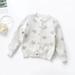 Kids Toddler Baby Girls Boys Autumn Winter Knit Sweater Star Print Long Sleeve Coat Cardigan Clothes