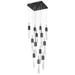 Avenue Lighting-The Original Aspen Collection-13 Light Pendant-Black