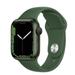 Restored Apple Watch Series 7 (Aluminum GPS 41 mm) Green Case with Green Sport Band (Refurbished)