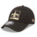 Men's New Era Black Orleans Saints Framed AF 9FORTY Snapback Hat
