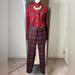 J. Crew Pants & Jumpsuits | J. Crew Cafe Capri Red Tartan Wool Pants | Color: Red | Size: 4