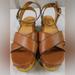 Coach Shoes | Coach Astor Platform Sandals 8.5 | Color: Brown | Size: 8.5