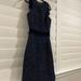 J. Crew Dresses | J Crew Navy Blue Tweed Velvet Sleeveless Dress Small 2 Holiday | Color: Blue | Size: 2