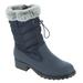 Trotters Bryce - Womens 9.5 Navy Boot Medium