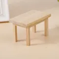 Maison de poupée Miniature avec Table en bois accessoires de meubles miniatures décor de maison de