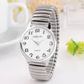 Montres à quartz avec bracelet élastique pour hommes et femmes horloge de couple montre-bracelet