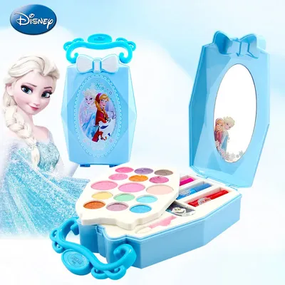 Boîte de maquillage Disney reine des neiges pour enfants jouet à la mode princesse brillant à