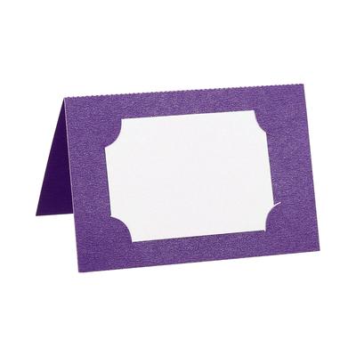 Table Name Place Cards,50Pcs Favor Decor Seat Blank Card, Purple