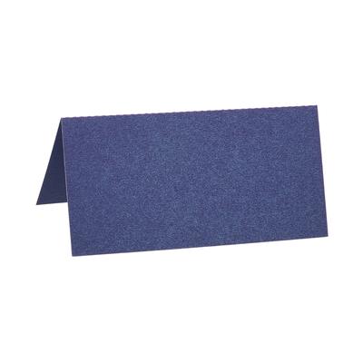 Table Name Place Cards,50Pcs Favor Decor Foldable Blank Card, Blue