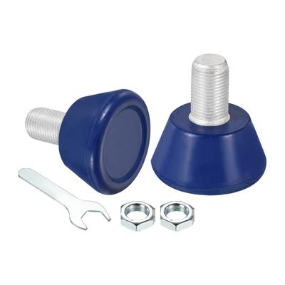 Roller Skate Toe Stops Rubber Brake Stoppers Block with 0.6''Bolts 82A, Blue