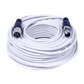 Seismic Audio - White 100 Foot XLR Microphone Cable - 100 Microphone Cord Mic - SAXLX-100White