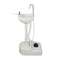 Outdoor Sink Station Hand Wash Station Portable with Liquid Soap Dispenser Travel Hygiene Station with Towel Rack Portable Camping Sink with Water Tank Sink Basin Stand with Fauce for Party BBQ