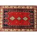 Ahgly Company Indoor Rectangle Traditional Dark Gold Brown Persian Area Rugs 6 x 9