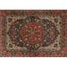 Ahgly Company Indoor Rectangle Traditional Dark Gold Brown Persian Area Rugs 4 x 6