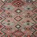 Ahgly Company Indoor Square Contemporary Brown Red Southwestern Area Rugs 6 Square