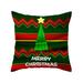 Jikolililili Christmas Sofa Bed Home Decor Pillow Case Cushion Cover 2022 Christmas Pillow Case Standard Size Clearnce