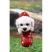 Ebros White Bichon Frise Puppy Dog in The Sock Small Hanging Ornament Figurine