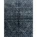 Ahgly Company Indoor Rectangle Abstract Dark Slate Gray Green Abstract Area Rugs 4 x 6