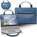 Lenovo Yoga S730 13.3 Laptop Sleeve Leather Laptop Case for Lenovo Yoga S730 13.3 with Accessories Bag Handle (Blue)