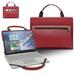 Dell Latitude 13 2-in-1 3390 Laptop Sleeve Leather Laptop Case for Dell Latitude 13 2-in-1 3390 with Accessories Bag Handle (Red)