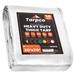 Tarpco Safety 30 ft. x 70 ft. 14 Mil Heavy Duty Polyethylene Tarp, Waterproof, Rip & Tear Proof Aluminum in White | 1 H x 30 W x 70 D in | Wayfair