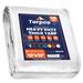 Tarpco Safety 12 ft. x 12 ft. 10 Mil Heavy Duty Polyethylene Tarp, Waterproof, Rip & Tear Proof Aluminum in White | 1 H x 12 W x 12 D in | Wayfair