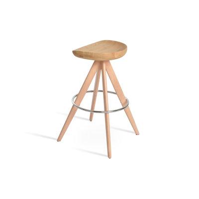 sohoConcept Cattelan Pyramid MW Bar Stool Wood/Metal in Brown, Size 29.0 H in | Wayfair CAT-PYR-MW-B-02