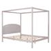 Red Barrel Studio® Chakayla Queen Canopy Bed, Wood in Gray | 74.8 H x 63 W x 84 D in | Wayfair 346ED0113D0045CD91581389A1DD5566