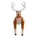 The Holiday Aisle® Christmas Reindeer Inflatable Polyester in Brown/White | 48 H x 16 W x 36 D in | Wayfair 26583EADF5BE4204BB23D14D2A7418EF