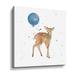 Trinx Festive Fawn Blue Sq - Wrapped Canvas Print Canvas in Blue/Brown | 14 H x 14 W x 2 D in | Wayfair C9EBBCC3F6A2403ABA0D941A6D402E29