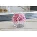 Primrue Dahlia Centerpiece in Glass Vase Plastic in Pink | 7 H x 7 W x 7 D in | Wayfair 73907464011B4AC4A186C30BE7F784D9