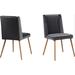 Everly Quinn Modern Dining Chairs, Set Of 2 Upholstered/Velvet/Metal in Gray | 36.5 H x 19.5 W x 23 D in | Wayfair 36F9B0D9D5CF4854ADE76F61778B39A5