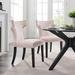 Rosdorf Park Giano Velvet Wing Back Parsons Chair Upholstered/Velvet in Pink | 35.5 H in | Wayfair 885FB041B2B9494CBC6B1DBBD44D6EB7