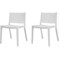 Latitude Run® Stacking Side Chair Plastic/Acrylic in White | 29 H in | Wayfair A50A7BBA14A649C4B2A1371B4428D9FC
