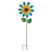 Regal Art & Gift Spinner Solar Stake Metal in Blue | 46.5 H x 15 W x 3 D in | Wayfair 13284