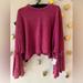 Free People Sweaters | Free People Velvet Bell Sleeve Pullover Sweater Top. Pink. Nwt | Color: Pink | Size: Xs