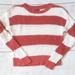 American Eagle Outfitters Sweaters | American Eagle Super Soft Striped Sweater Size Xs | Color: Orange/White | Size: Xs