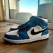 Nike Shoes | Air Jordan 1 Mid Se | Color: Blue | Size: 10