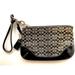 Coach Bags | Coach Small Signature C Brown Wristlet - Minor Wear To Hardware - See Photos | Color: Black/Brown | Size: Os